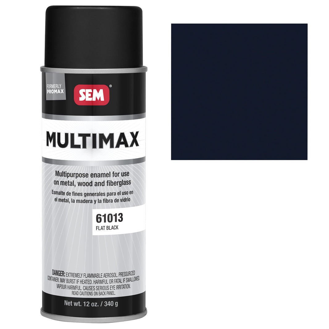 Promax - General Purpose Enamel, Flat Black, 16 oz. Aerosol