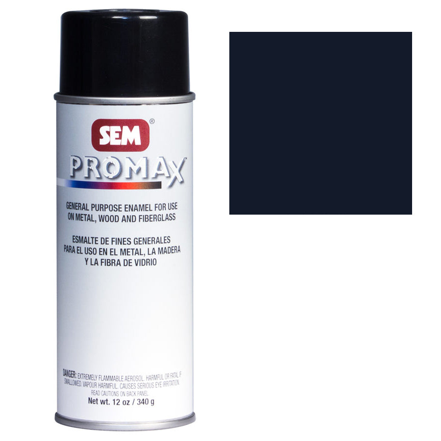 Promax - General Purpose Enamel, Semi-Gloss Black, 16 oz. Aerosol