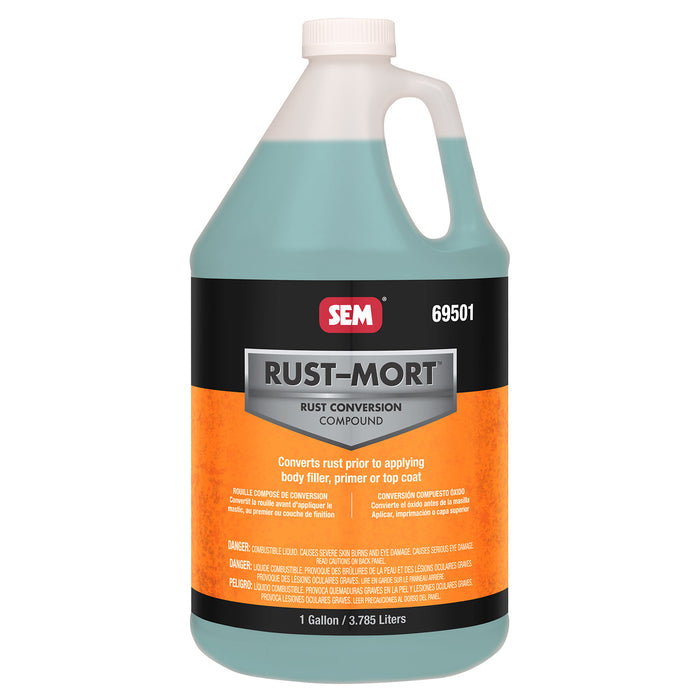 Rust-Mort - Converts Rust to a Hard Protective Coating, 1 Gallon