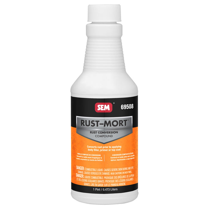 Rust-Mort - Converts Rust to a Hard Protective Coating, 1 Pint