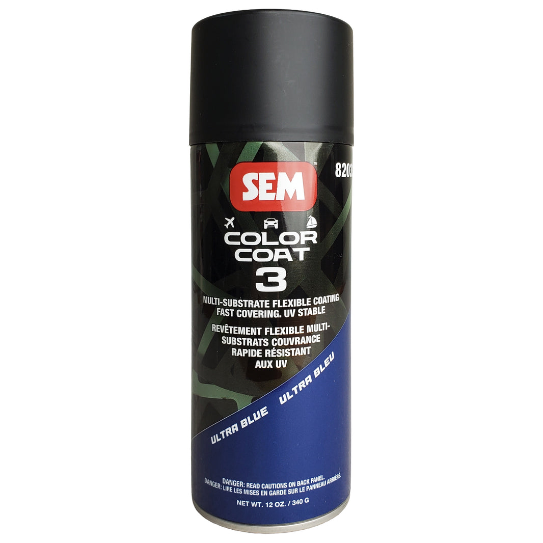 Color Coat 3 Ultra Blue - Multi-Substrate Flexible Coating, 12oz, Aerosol