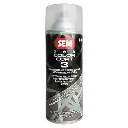 Color Coat 3 Satin Gloss Clear - Multi-Substrate Flexible Coating, 12oz, Aerosol