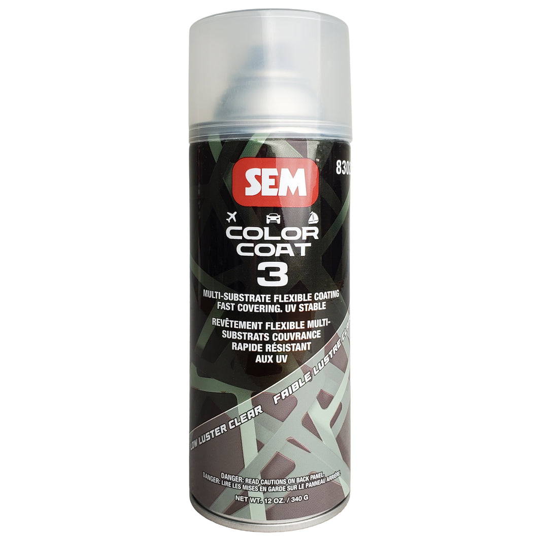 Color Coat 3 Low Luster Clear - Multi-Substrate Flexible Coating, 12oz, Aerosol