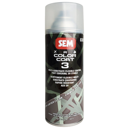 Color Coat 3 Low Luster Clear - Multi-Substrate Flexible Coating, 12oz, Aerosol