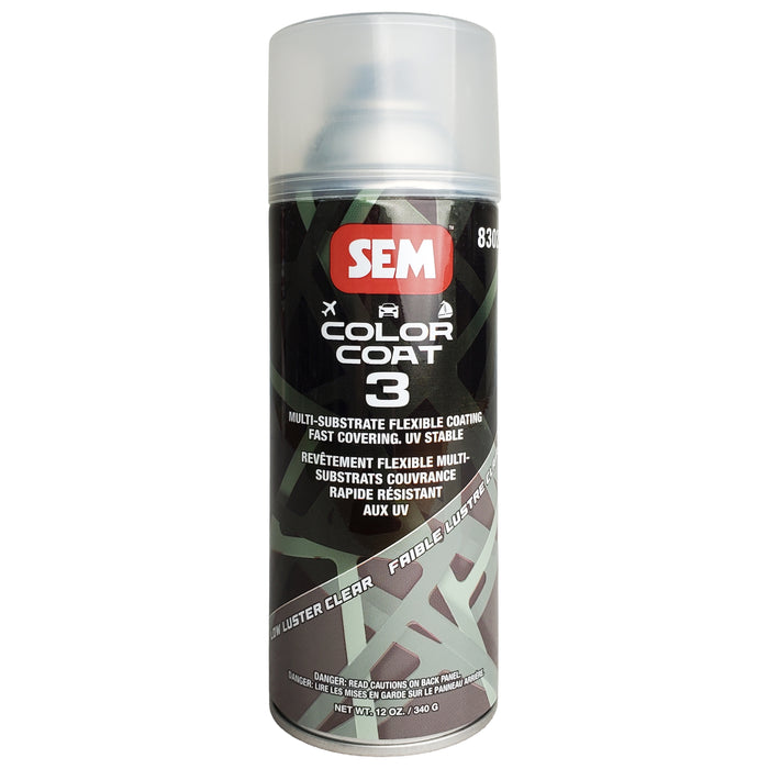 Color Coat 3 Low Luster Clear - Multi-Substrate Flexible Coating, 12oz, Aerosol
