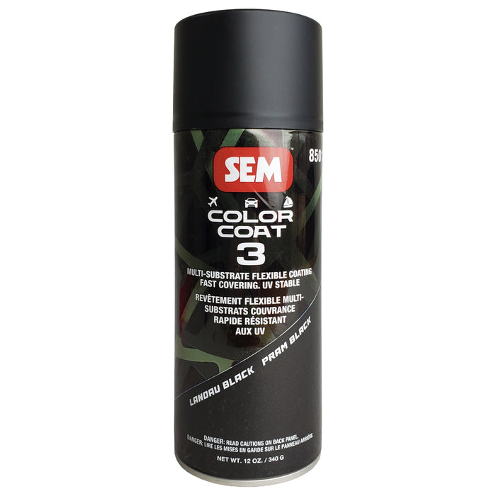 Color Coat 3 Landau Black - Multi-Substrate Flexible Coating, 12oz, Aerosol