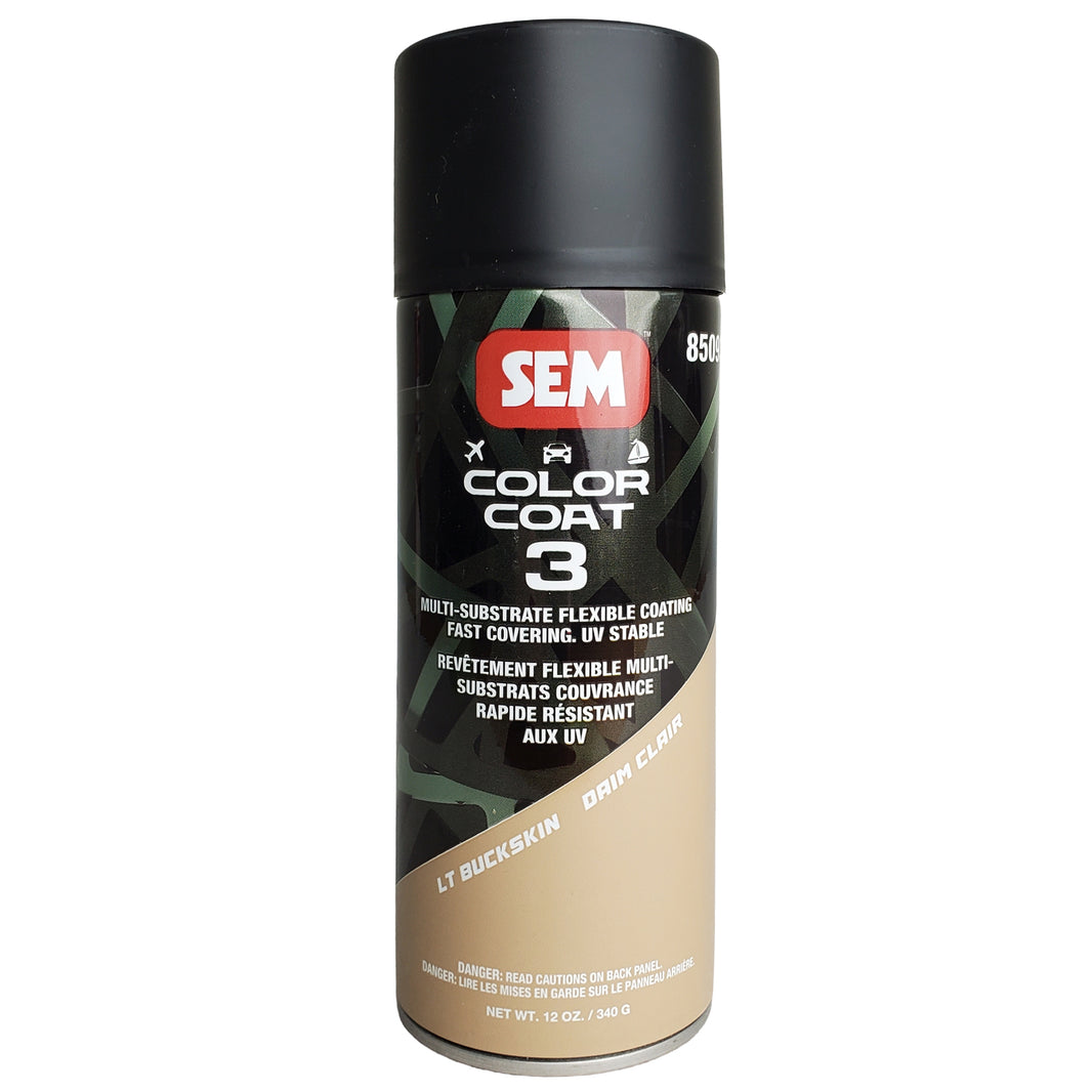 Color Coat 3 - Plastic & Vinyl Flexible Coating, Light Buckskin, 12 oz. Aerosol