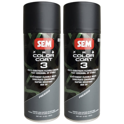 Color Coat 3 Presidio - Multi-Substrate Flexible Coating, 12oz, Aerosol - 2 Pack