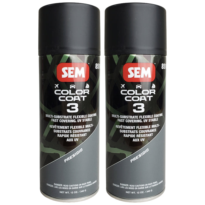 Color Coat 3 Presidio - Multi-Substrate Flexible Coating, 12oz, Aerosol - 2 Pack