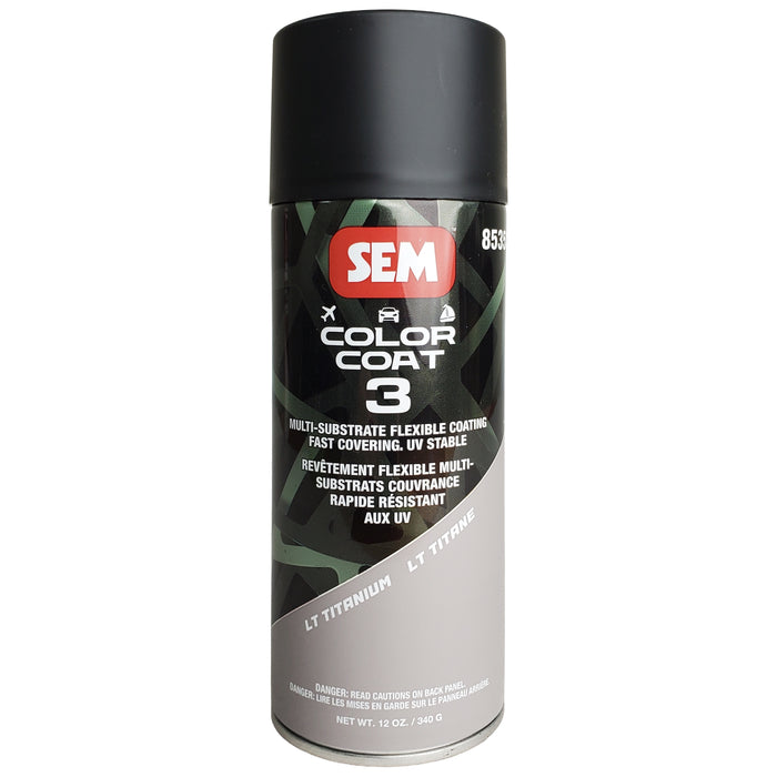 Color Coat 3 Lt Titanium - Multi-Substrate Flexible Coating, 12oz, Aerosol