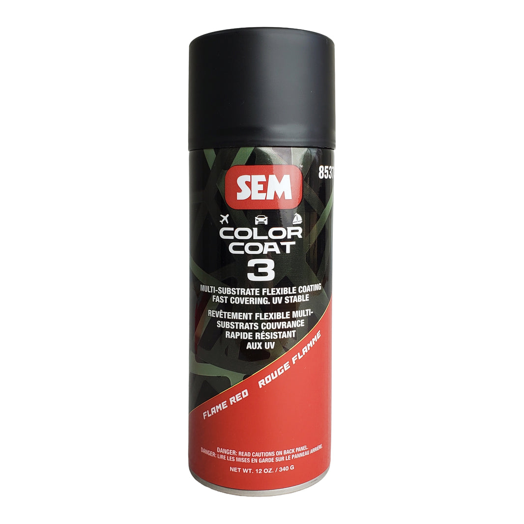 Color Coat 3 Flame Red - Multi-Substrate Flexible Coating, 12oz, Aerosol