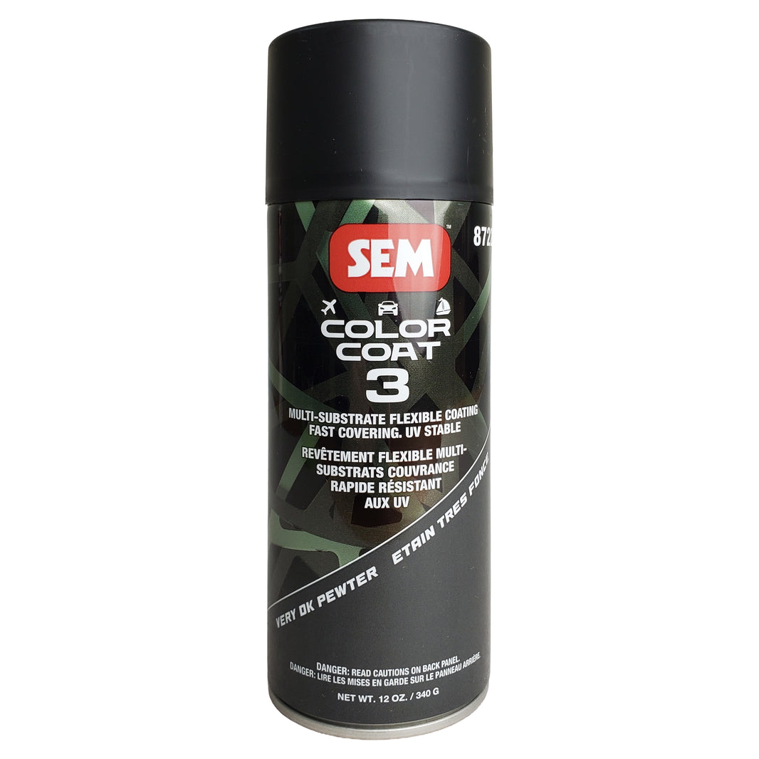 Color Coat 3 Very Dk Pewter - Multi-Substrate Flexible Coating, 12oz, Aerosol