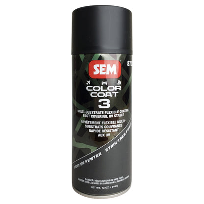Color Coat 3 Very Dk Pewter - Multi-Substrate Flexible Coating, 12oz, Aerosol