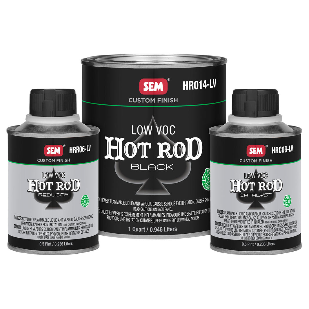 Hot Rod Black Kit, 2.8 Low VOC, Durable 2K Matte Finish, 1-1/2 Quart Kit