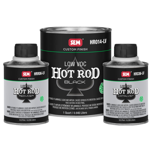 Hot Rod Black Kit, 2.8 Low VOC, Durable 2K Matte Finish, 1-1/2 Quart Kit