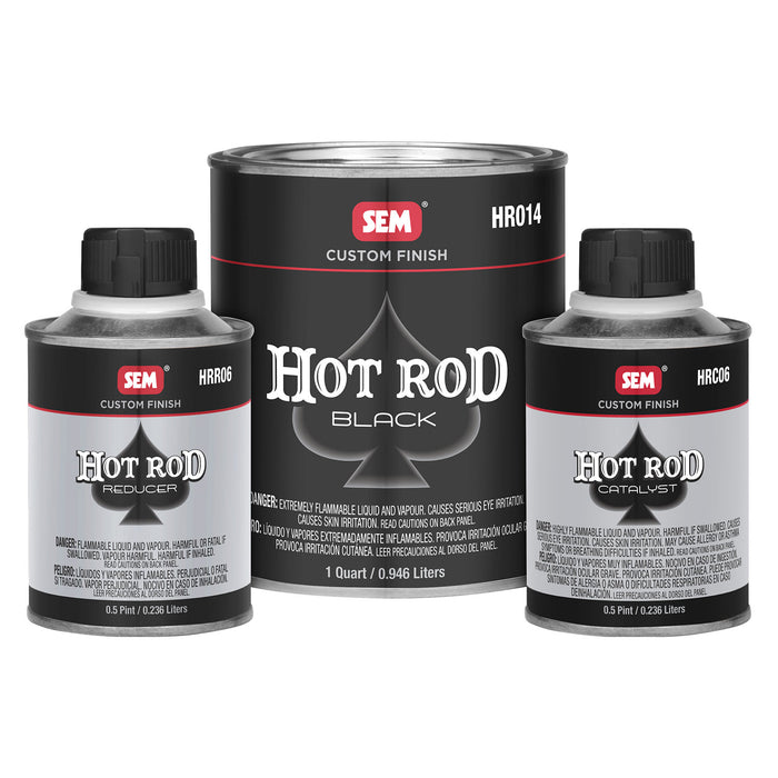 Hot Rod Black Kit, Durable 2K Matte Finish, 1-1/2 Quart Kit