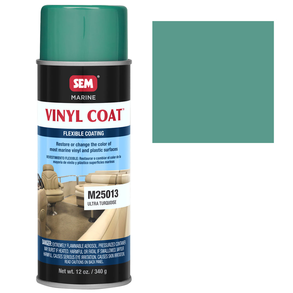 Marine Vinyl Restoration Coating, Ultra Turquoise, 12 oz. Aerosol