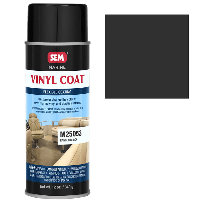 Marine Vinyl Restoration Coating, Ranger Black, 12 oz. Aerosol