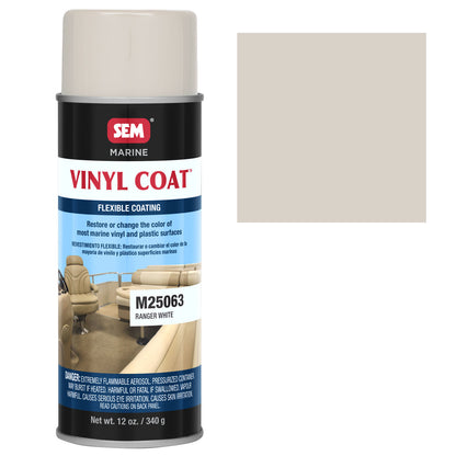 Marine Vinyl & Plastic Coating RANGER WHITE Aerosol 12 oz. M25063
