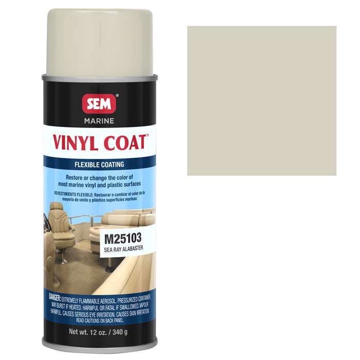 Marine Vinyl Restoration Coating, Sea Ray Alabaster, 12 oz. Aerosol