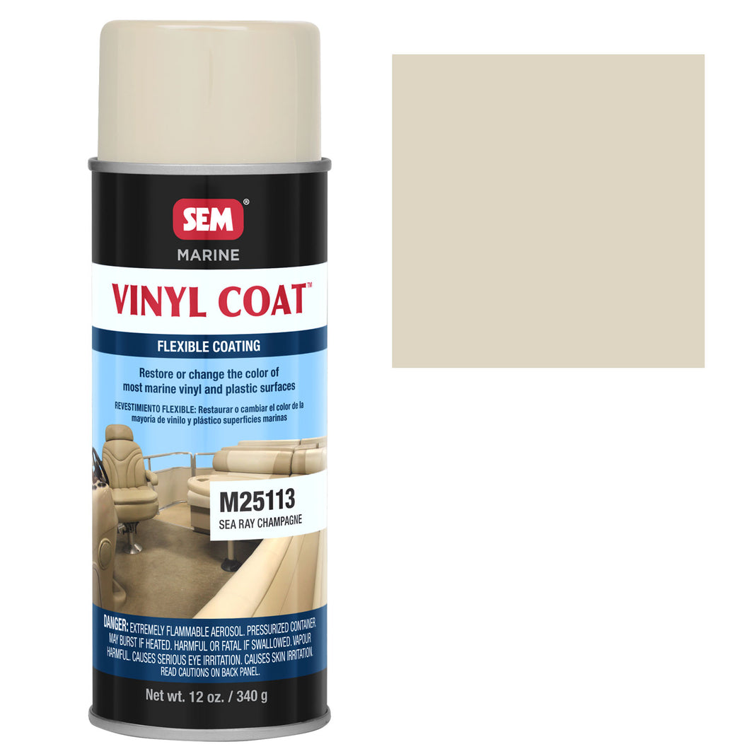Marine Vinyl Restoration Coating, Sea Ray Champagne, 12 oz. Aerosol
