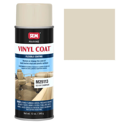 Marine Vinyl Restoration Coating, Sea Ray Champagne, 12 oz. Aerosol