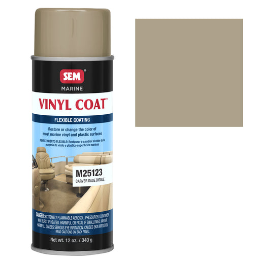 Marine Vinyl Restoration Coating, Carver Dade Bisque, 12 oz. Aerosol