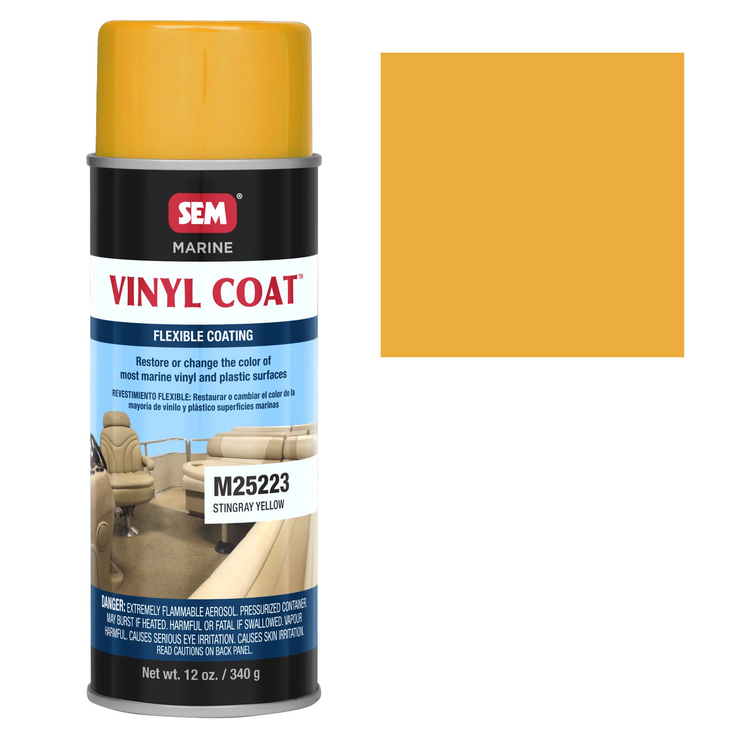 Stingray Yellow Marine Vinyl Stingray Boats Interior Spray — TCP