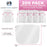 Face Shields with Pink Glasses Frames (20 Packs of 10) - Ultra Clear Protective Full Face Shields to Protect Eyes, Nose, Mouth - Anti-Fog PET Plastic