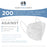 White KN95 Protective Masks, Pack of 200 - Filter Efficiency ≥95%, 5-Layers, Protection Against PM2.5 Dust, Pollen - Sanitary 5-Ply Non-Woven Fabric
