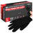 Black Nitrile Disposable Gloves, Box of 100 - Large, 4 Mil Thick - Latex and Powder Free, Textured Tips, Food Safe, Extra-Strong Protection