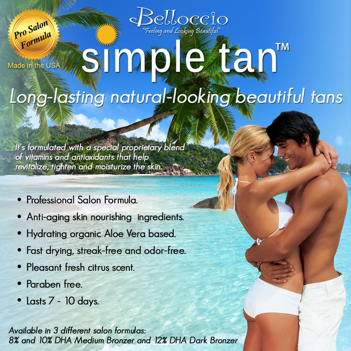 Salon Pro Plus T200-11, 2 Stage Turbine Sunless HVLP Spray Tanning System; Belloccio 4 Solution Variety Pack & Video