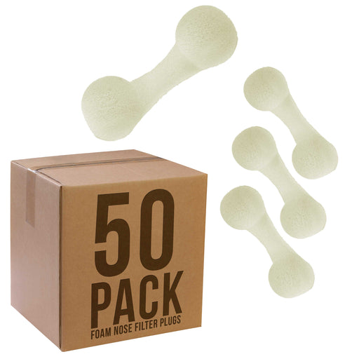 50 Disposable Nose Filter Plugs: Breathable Dust Plug, Sunless Spray Tanning, Salon, Spa