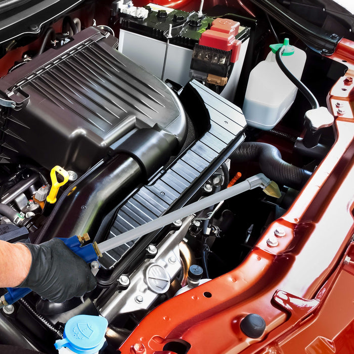 TCP Global Engine Cleaning Gun with Wand and 4 Foot Siphon Hose - Air Spray Gun Blasts Away Removes Grease, Grime, Oil and Dirt From Car Engines