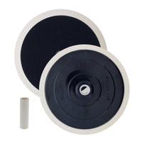 7" Hook & Loop Grip Mount Universal Polisher Buffer Backing Plate Pad, 5/8" - 11 Threads - Attach Foam Wool Buff Pads - Rotary Backup