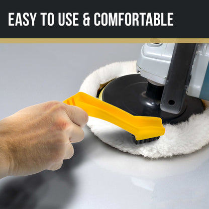 - Foam Buffing Pad Conditioning Brush - Nylon Bristle Cleaning Recondition Tool for Polishing, Compound Polisher Pads - Car Auto Detailing