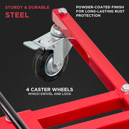 Auto Panel Tree Paint Stand Holder with Adjustable Center Post - Hook Levers Securely Hang Automotive Panels, Doors, Fenders, Bumpers, Car Parts