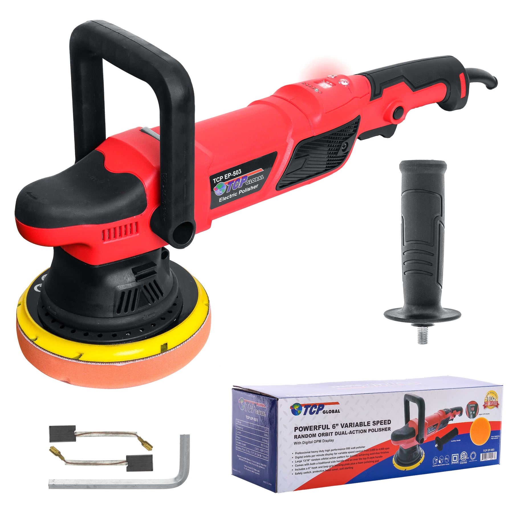  MAXXT Dual Action Polisher Random Orbital Buffer Polisher  for Car Detailing Polishing and Waxing Variable Speed 6 Inch 21MM Long  Throw Polisher Machine… (Red)  Review Analysis