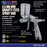 .8mm Miniature "Pistol Grip" Gravity Feed Spray Gun with .5mm & 1.0mm tips & Side Mounted Cup