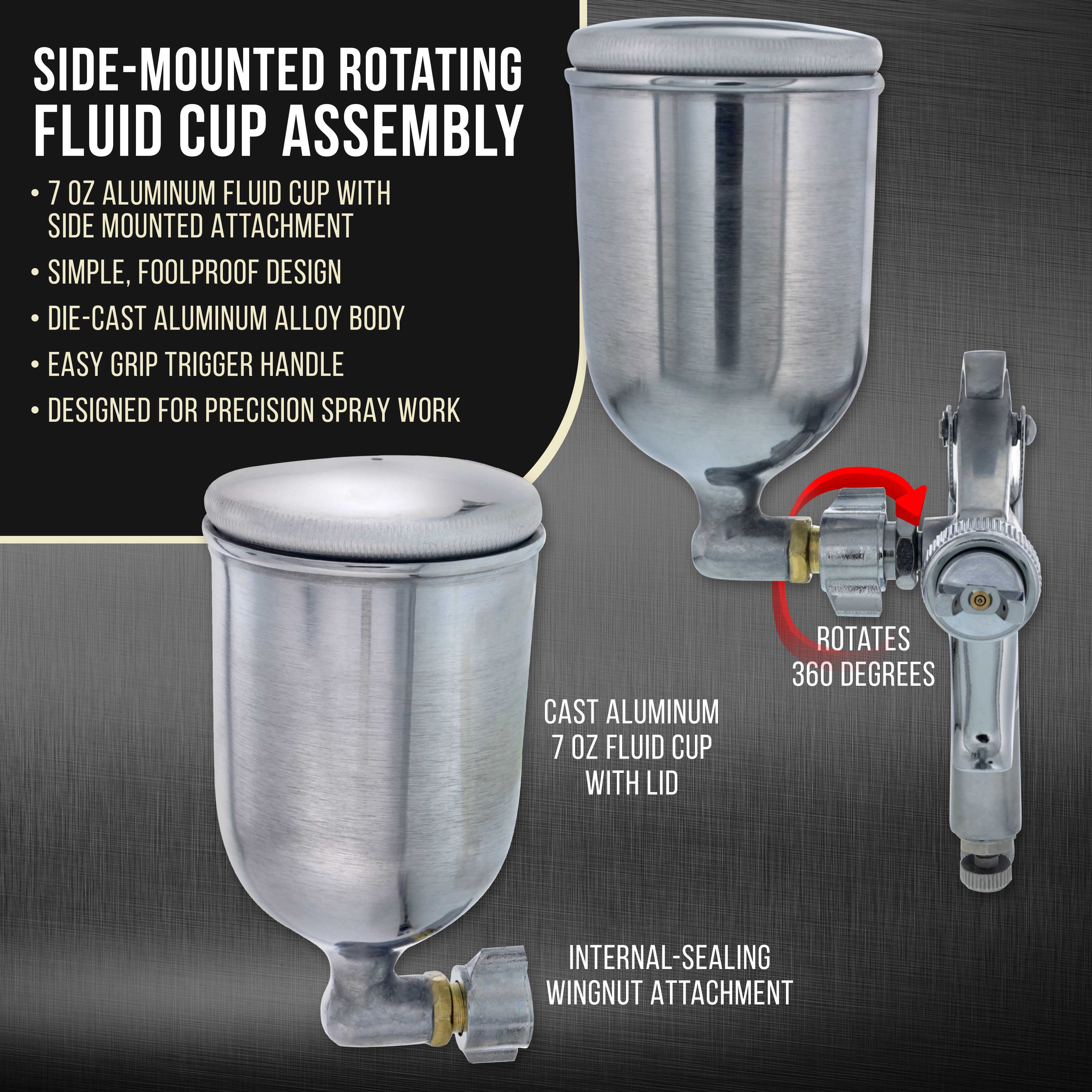 8Mm Mini Gravity Spray Gun With .5Mm & 1.0Mm Tips& Cup – TCP Global