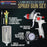 Professional HVLP Paint Spray Gun - 1.4mm Fluid Tip, Gravity Feed with Air Regulator & 1-Liter Aluminum Cup, For Basecoats & Clearcoats, Full Adjustment Control Knobs