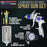 Professional HVLP Paint Spray Gun - 1.8mm Fluid Tip, Gravity Feed with Air Regulator & 1-Liter Aluminum Cup, For Primers & Sealers, Full Adjustment Control Knobs
