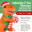 Giant 6' High 7' Long Inflatable T-Rex with Santa Hat and Candy Cane LED Lights Indoor Outdoor Yard Lawn Decoration, Blow Up Ornaments Waterproof