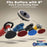 Professional 3 Pad Buffing and Polishing Kit with 8 Inch Waffle Foam Pads for Car Detailing - Complete Polisher Buffing Pad Set with 5/8" Threaded Backing Plate