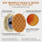 Professional 3 Pad Buffing and Polishing Kit with 2-8 Inch Waffle Foam Pads and 1 Wool Grip Pad for Car Detailing - Complete Polisher Buffing Pads Set with 5/8" Threaded Backing Plate