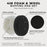 4 Inch Buffing Pads Set - 5 Smooth Flat Foam Buffer Pads & 1 Wool Pad for Orbital Buffers, DA Polish Pad for Paint Correction, Polishing Kit for Auto & Boat Gelcoat Detailing