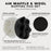 4 Inch Buffing Pads Set - 5 Waffle Foam Buffer Pads & 1 Wool Pad for Orbital Buffers, DA Polish Pad for Paint Correction, Polishing Kit for Auto & Boat Gelcoat Detailing