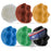 4 Inch Buffing Pads Set - 5 Waffle Foam Buffer Pads & 1 Wool Pad for Orbital Buffers, DA Polish Pad for Paint Correction, Polishing Kit for Auto & Boat Gelcoat Detailing