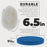 6.5 Inch Buffing Pads Set - 5 Smooth Flat Foam Buffer Pads & 1 Wool Pad for Orbital Buffers, DA Polish Pad for Paint Correction, Polishing Kit for Auto & Boat Gelcoat Detailing