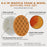 6.5 Inch Buffing Pads Set - 5 Waffle Foam Buffer Pads & 1 Wool Pad for Orbital Buffers, DA Polish Pad for Paint Correction, Polishing Kit for Auto & Boat Gelcoat Detailing